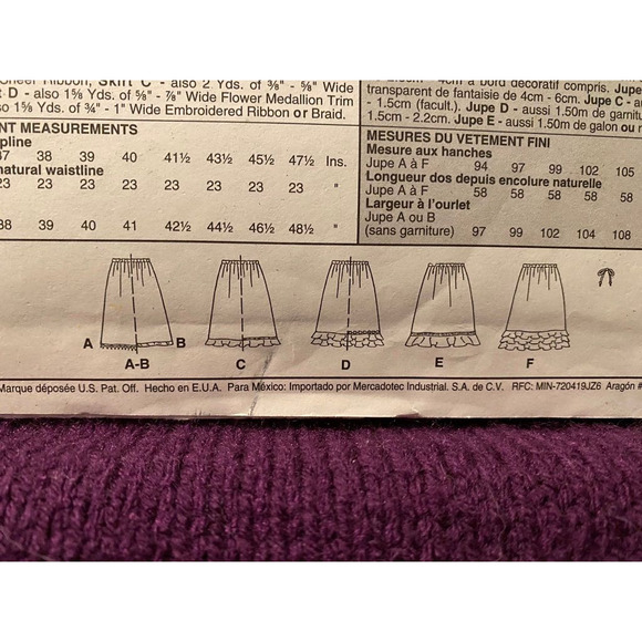 McCalls 3119 skirt sewing pattern sz 14 16 18 - Picture 6 of 6